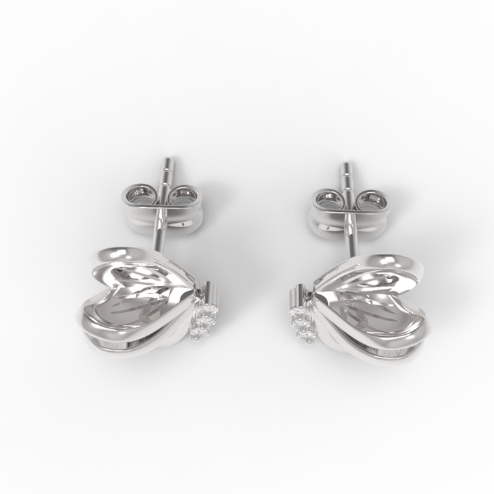 Beautiful Butterfly wings Studs For Her, Hallmarked 925 Sterling Silver