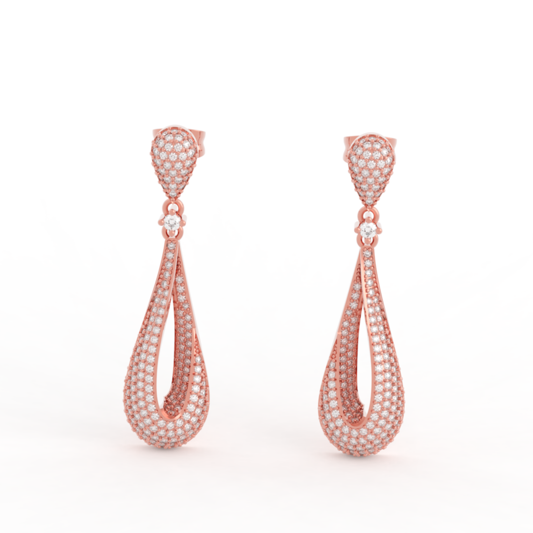 Boho-Chic Stylish Dewdrop Earrings For Women, Hallmarked 925 Sterling Silver