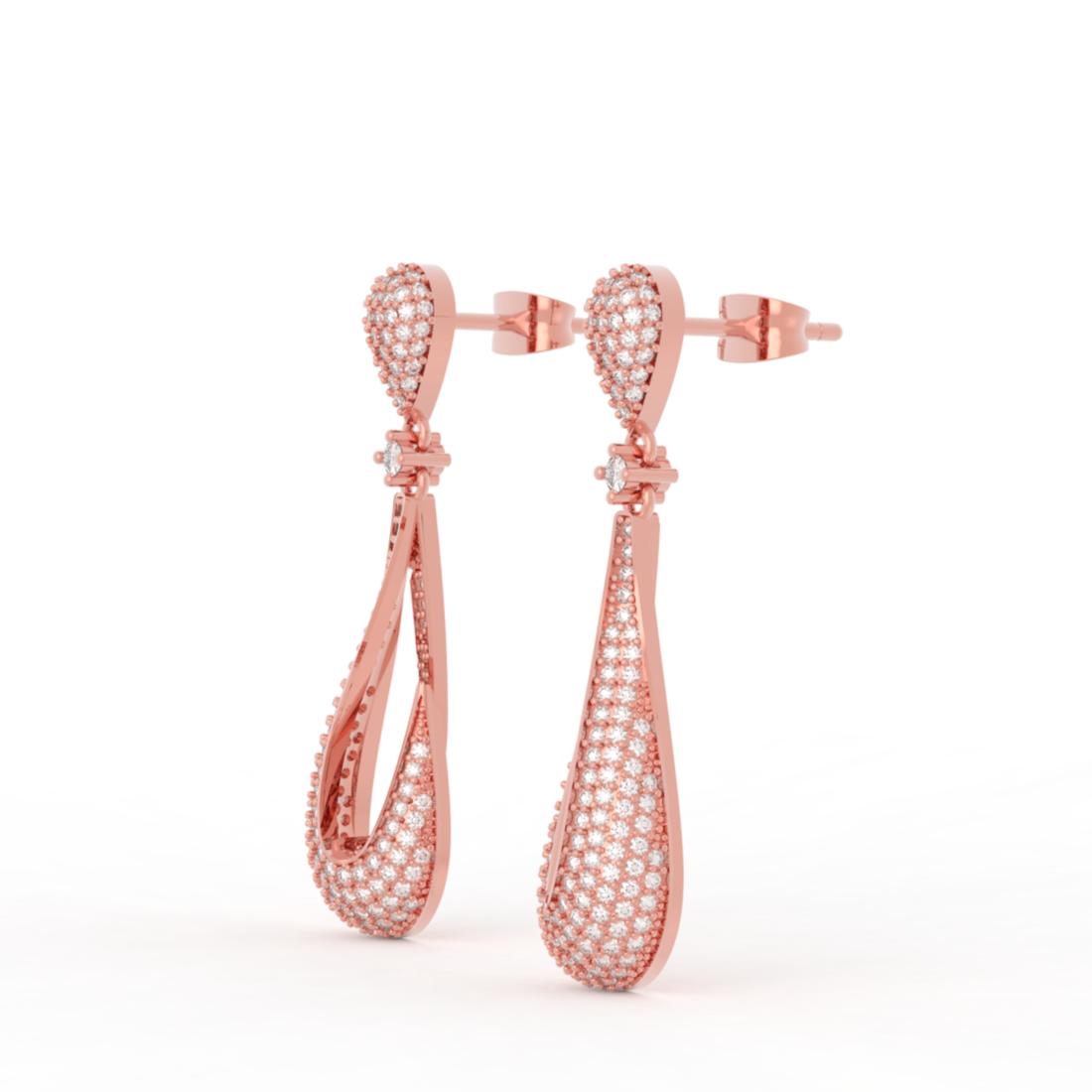 Boho-Chic Stylish Dewdrop Earrings For Women, Hallmarked 925 Sterling Silver