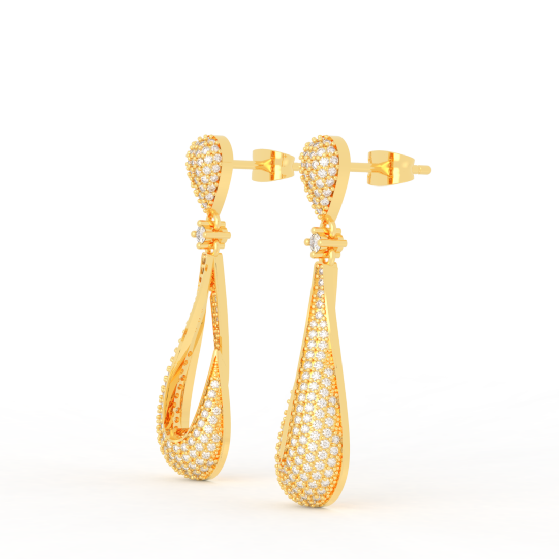 Boho-Chic Stylish Dewdrop Earrings For Women, Hallmarked 925 Sterling Silver