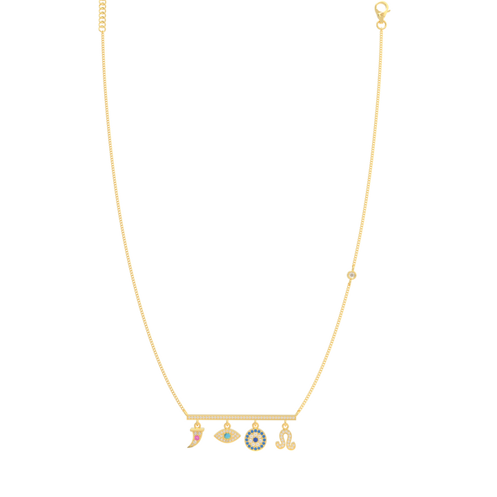 Charms of Faith Necklace, Hallmarked 925 Sterling Silver