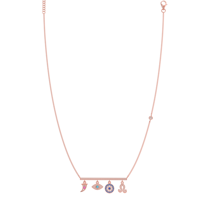 Charms of Faith Necklace, Hallmarked 925 Sterling Silver
