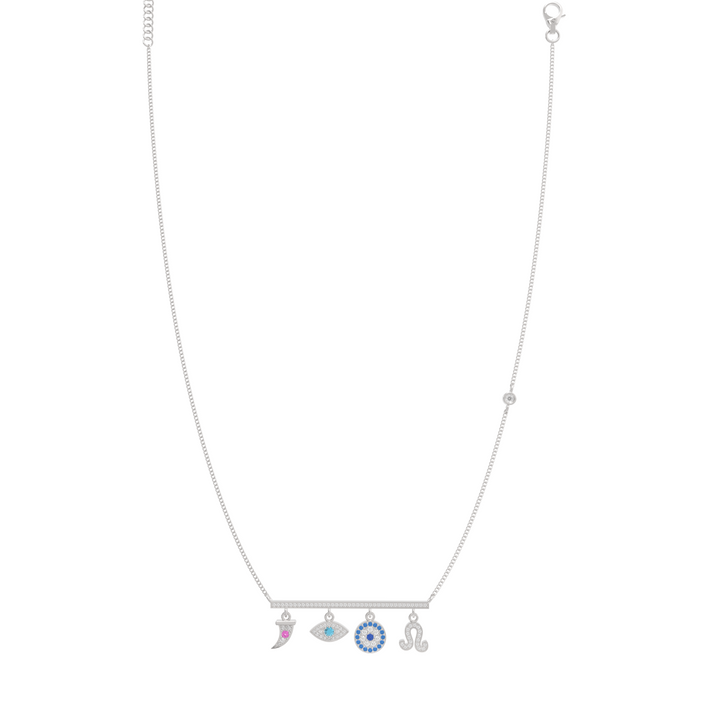 Charms of Faith Necklace, Hallmarked 925 Sterling Silver