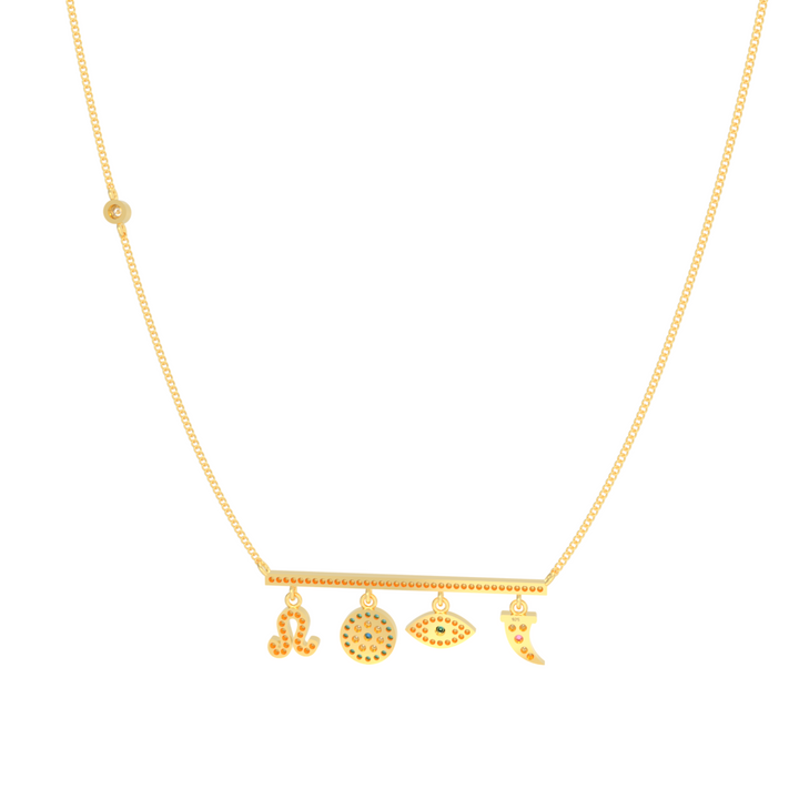 Charms of Faith Necklace, Hallmarked 925 Sterling Silver