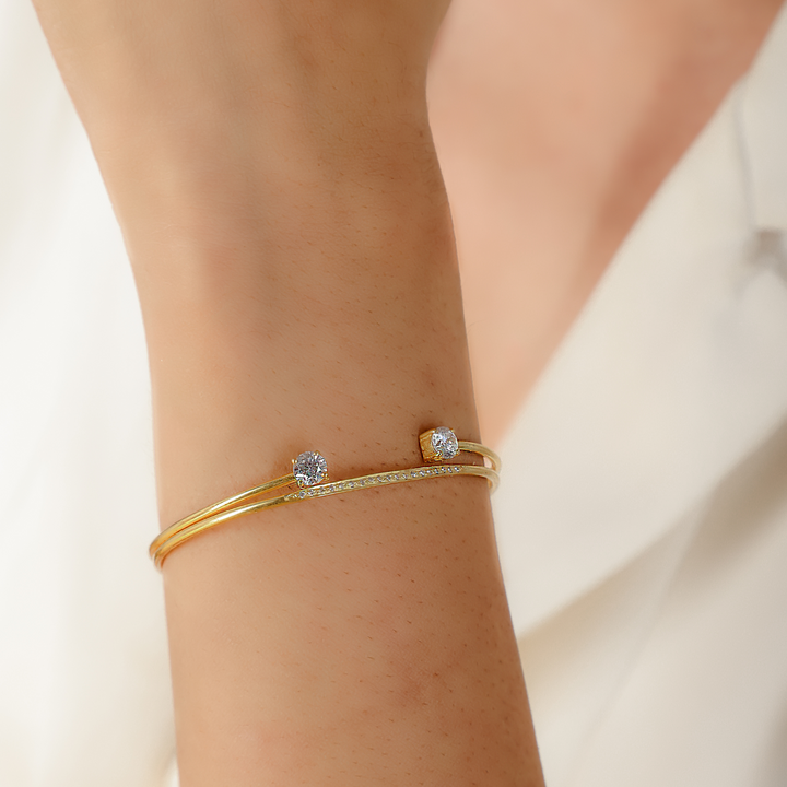 Chunky Cuff Bangle Bracelet For Her, Hallmarked 925 Sterling Silver