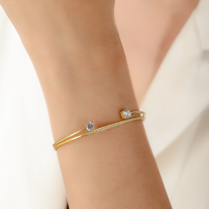 Chunky Cuff Bangle Bracelet For Her, Hallmarked 925 Sterling Silver