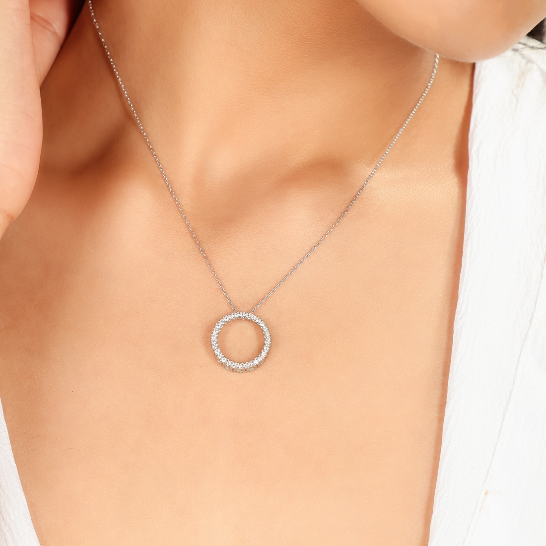 Chunky Wheel Pendant With Chain, Hallmarked 925 Sterling Silver