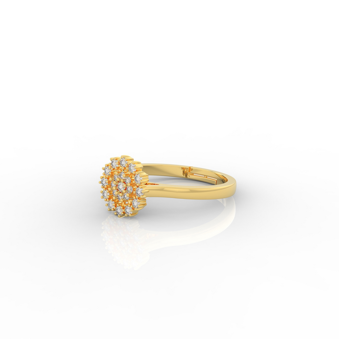 Delicate Flower Ring For Special Occasions- Hallmarked 925 Sterling Silver