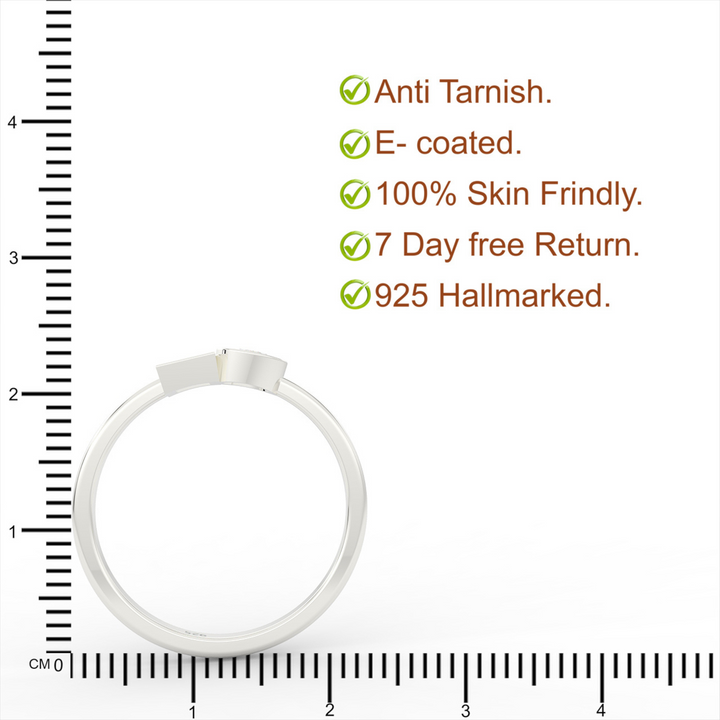 Gorgeous Toi Et Moi Engagement Ring – Hallmarked 925 Sterling Silver White Gold Plated | Symbol of Love & Elegance