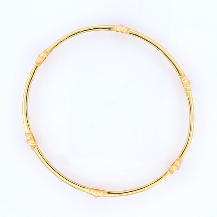 Pink Flowers Bracelet for Kids – 18KT Gold Plated | 925 Sterling Silver | Elegance & Positivity
