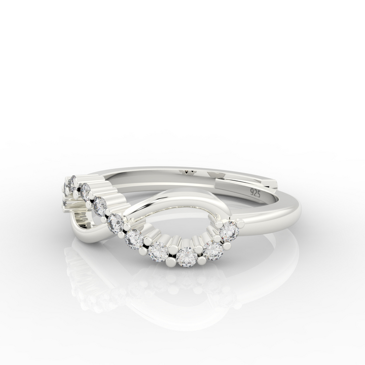 Infinity Ring For Proposal, Hallmarked 925 Sterling Silver