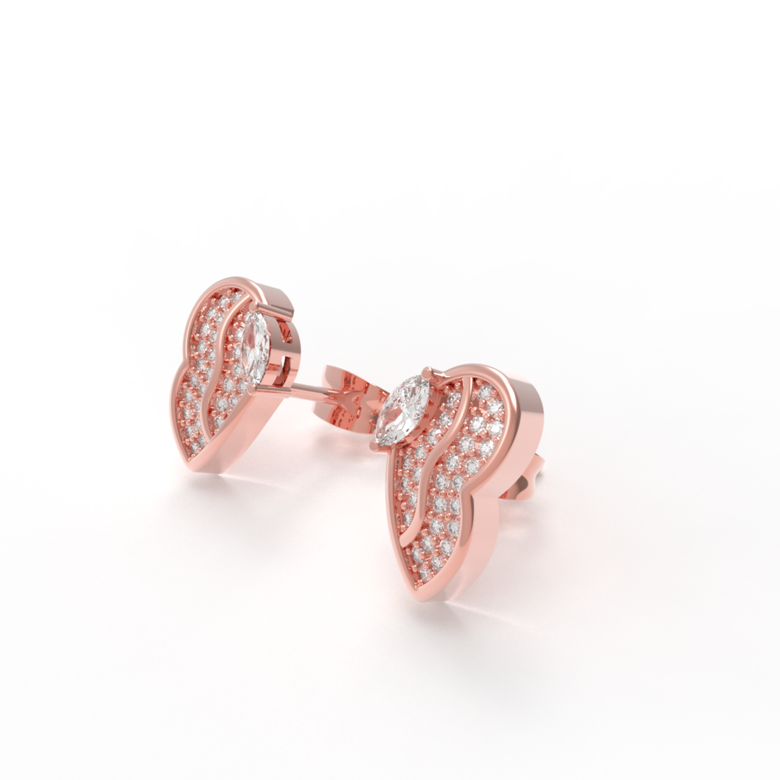 Most Sold Little Butterfly Stud Earrings, Hallmarked 925 Sterling Silver