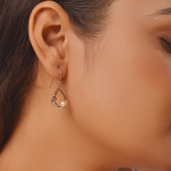 Teardrop Dangle Earrings For Her, Hallmarked 925 Sterling Silver