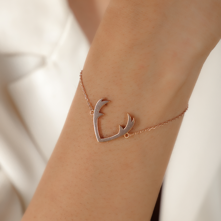 V-Shape Chain Bracelet For Her, Hallmarked 925 Sterling Silver