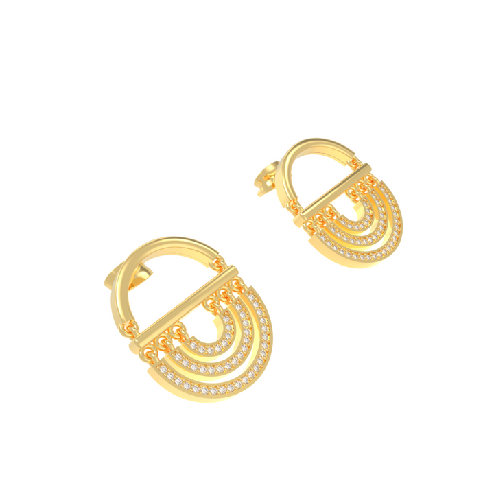 Water Twin Drop Dangle Earrings, Hallmarked 925 Sterling Silver