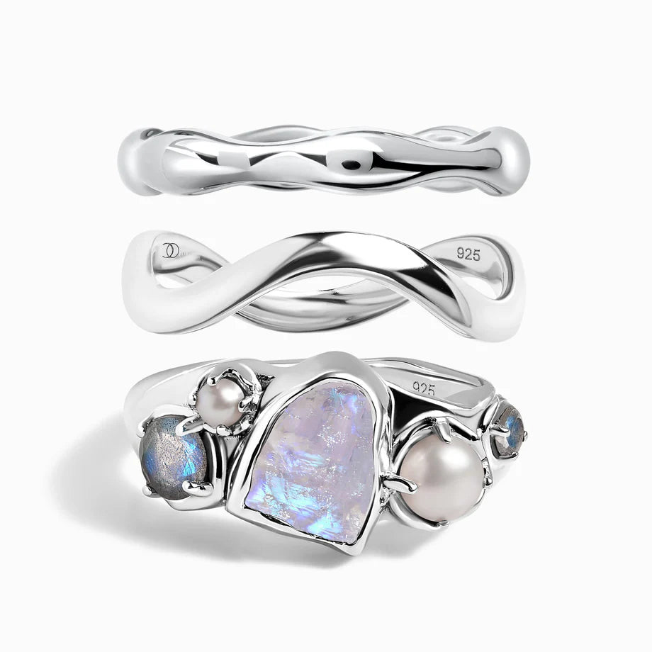 Silver mist heirloom ring