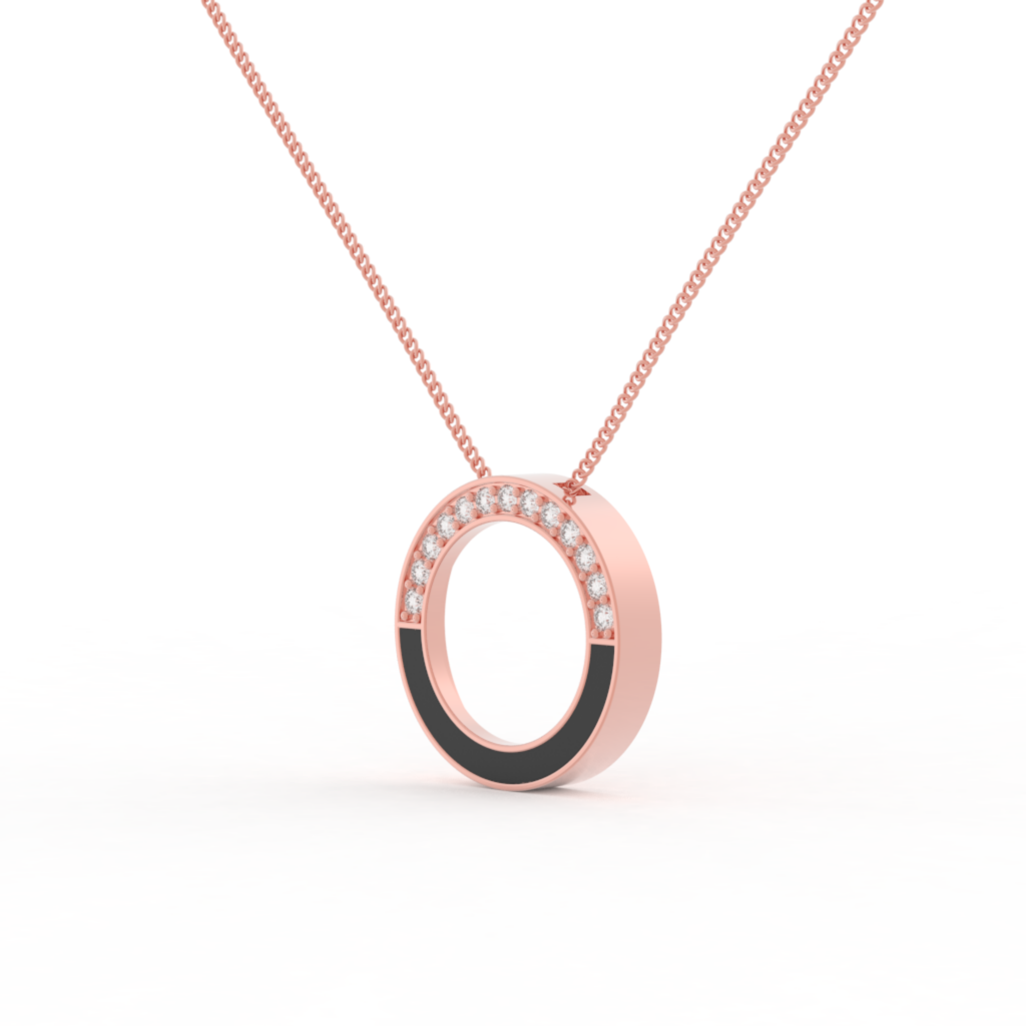 Eternal Halo Pendant With Chain, Hallmarked 925 Sterling Silver