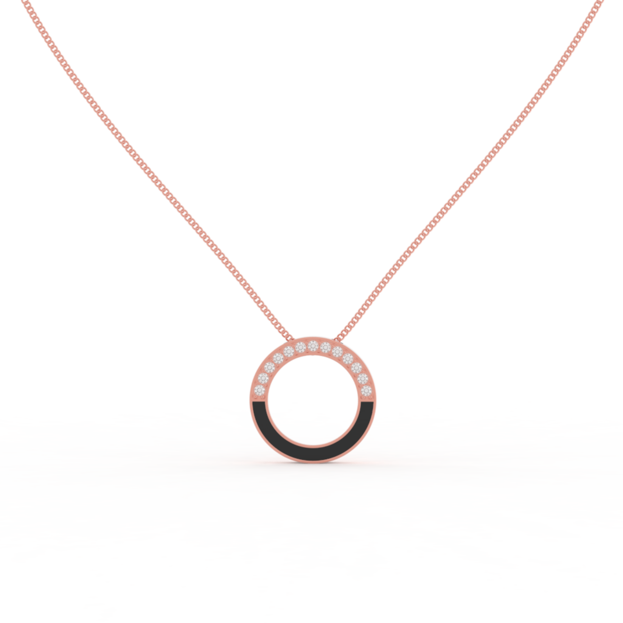 Eternal Halo Pendant With Chain, Hallmarked 925 Sterling Silver