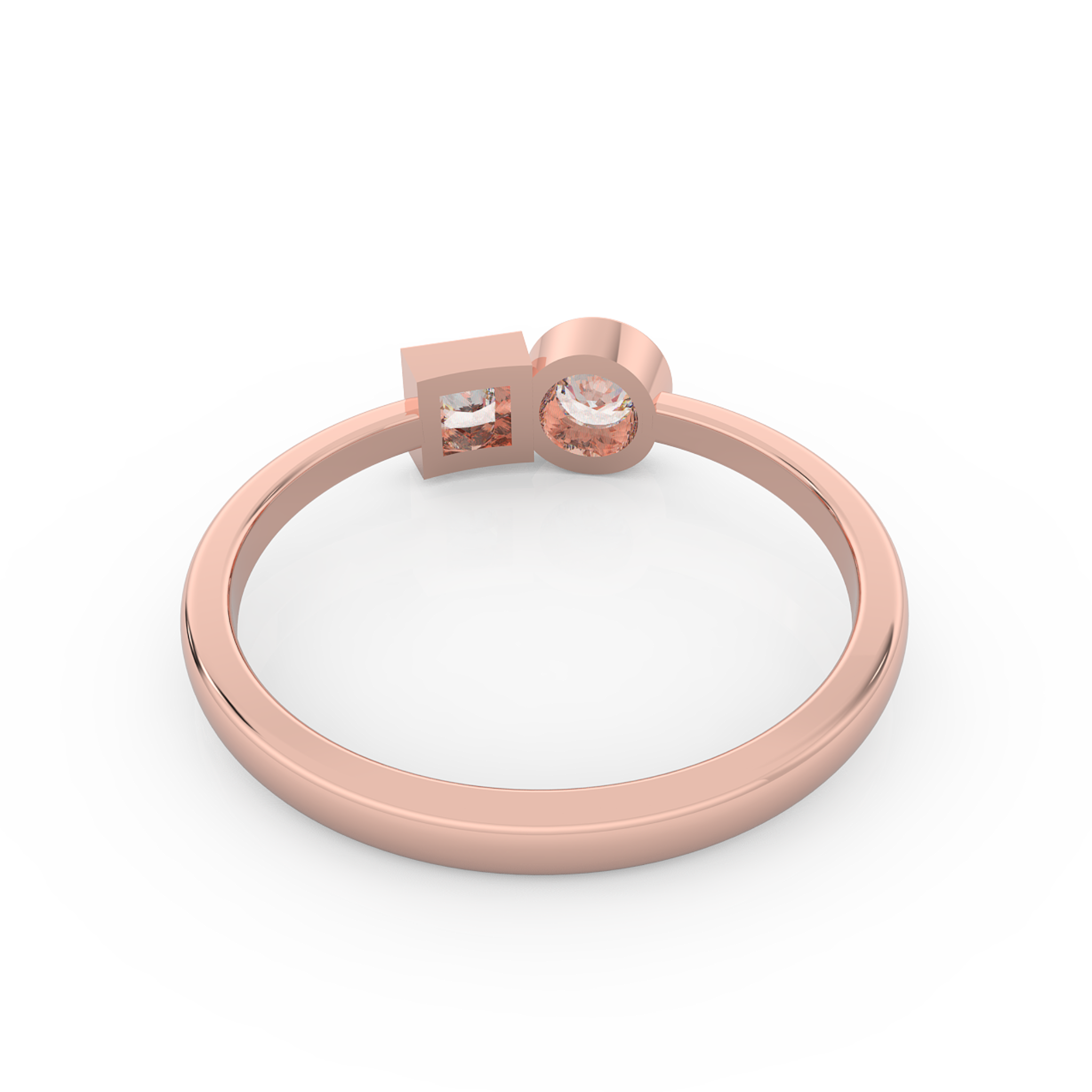 Gorgeous Toi Et Moi Engagement Ring – Hallmarked 925 Sterling Silver Rose Gold Plated | Elegant & Romantic Jewelry