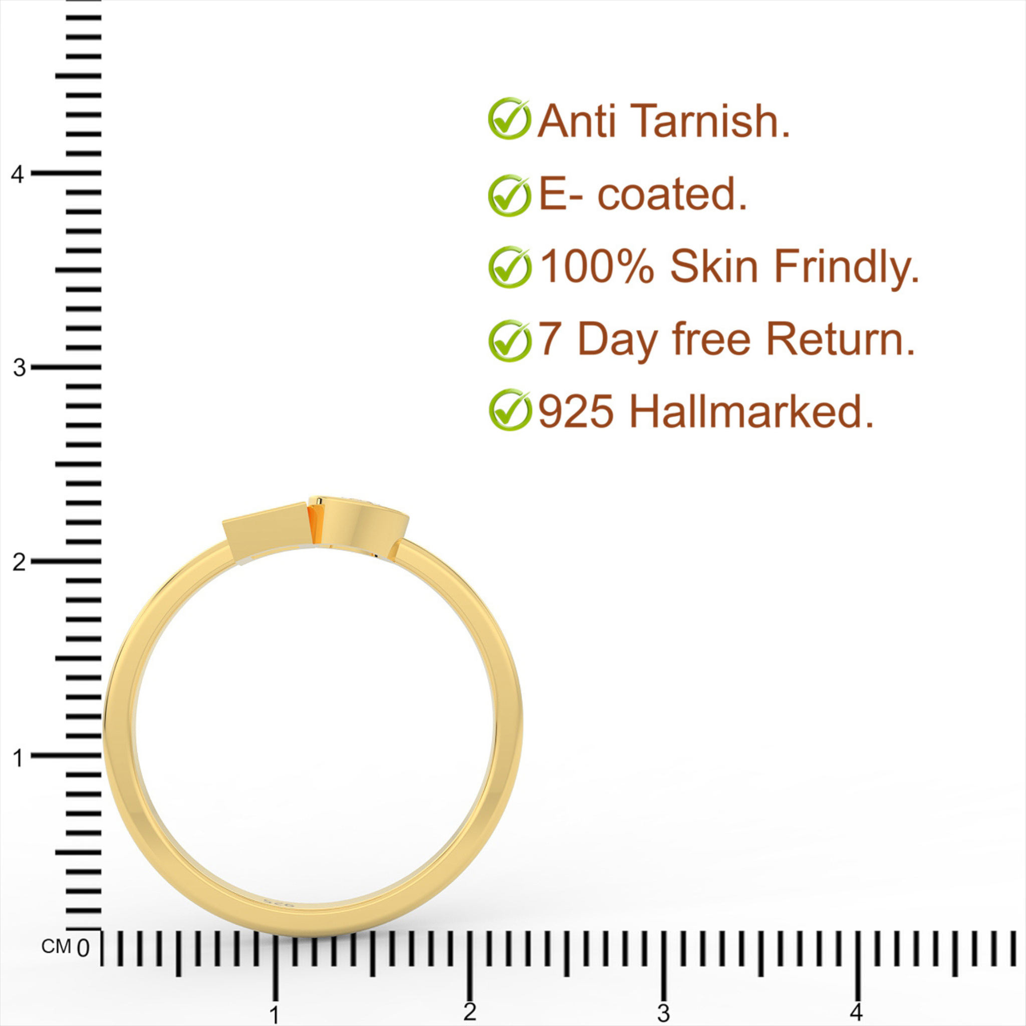 Gorgeous Toi Et Moi Engagement Ring – Hallmarked 925 Sterling Silver Yellow Gold Plated | Elegant & Timeless Love Symbol