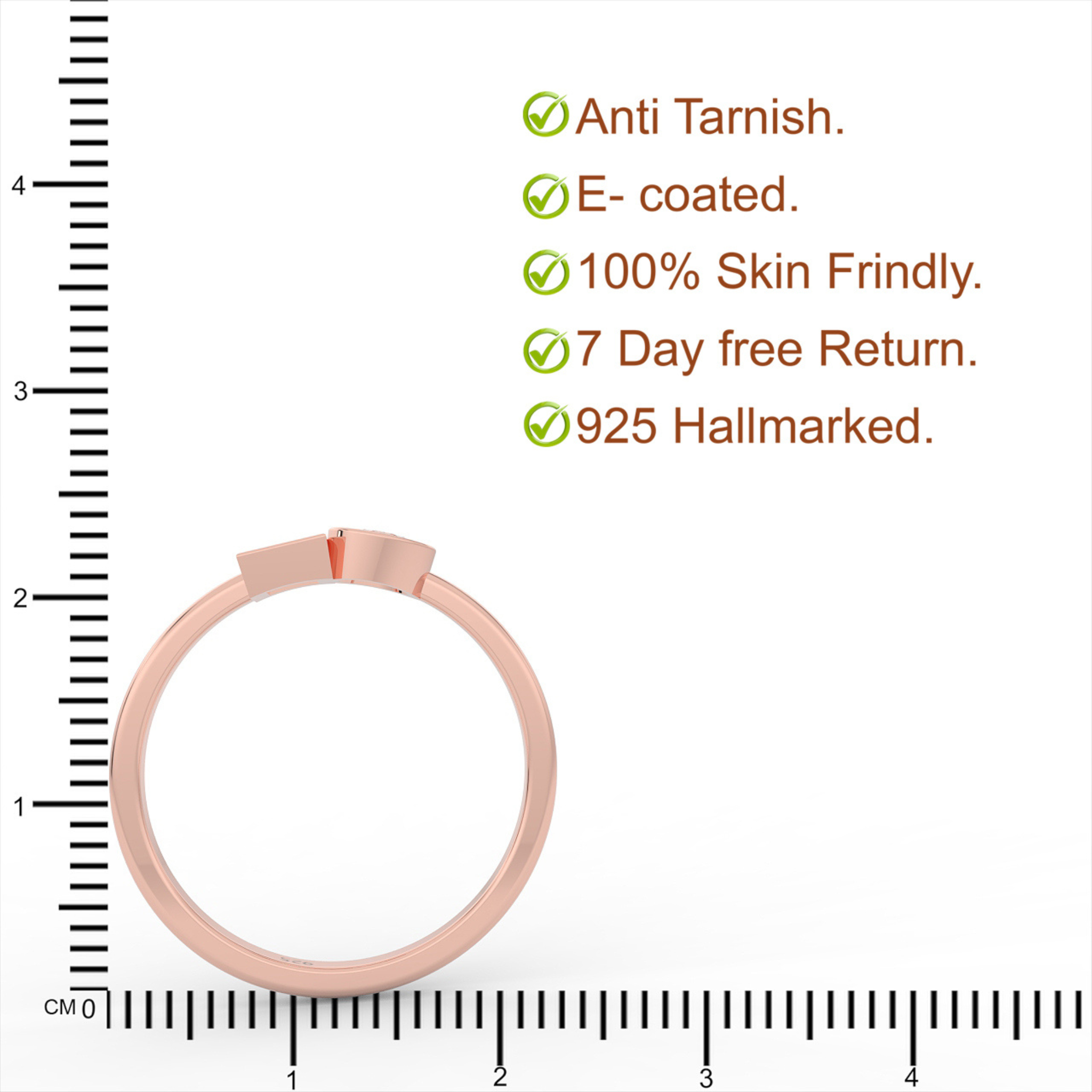 Gorgeous Toi Et Moi Engagement Ring – Hallmarked 925 Sterling Silver Rose Gold Plated | Elegant & Romantic Jewelry