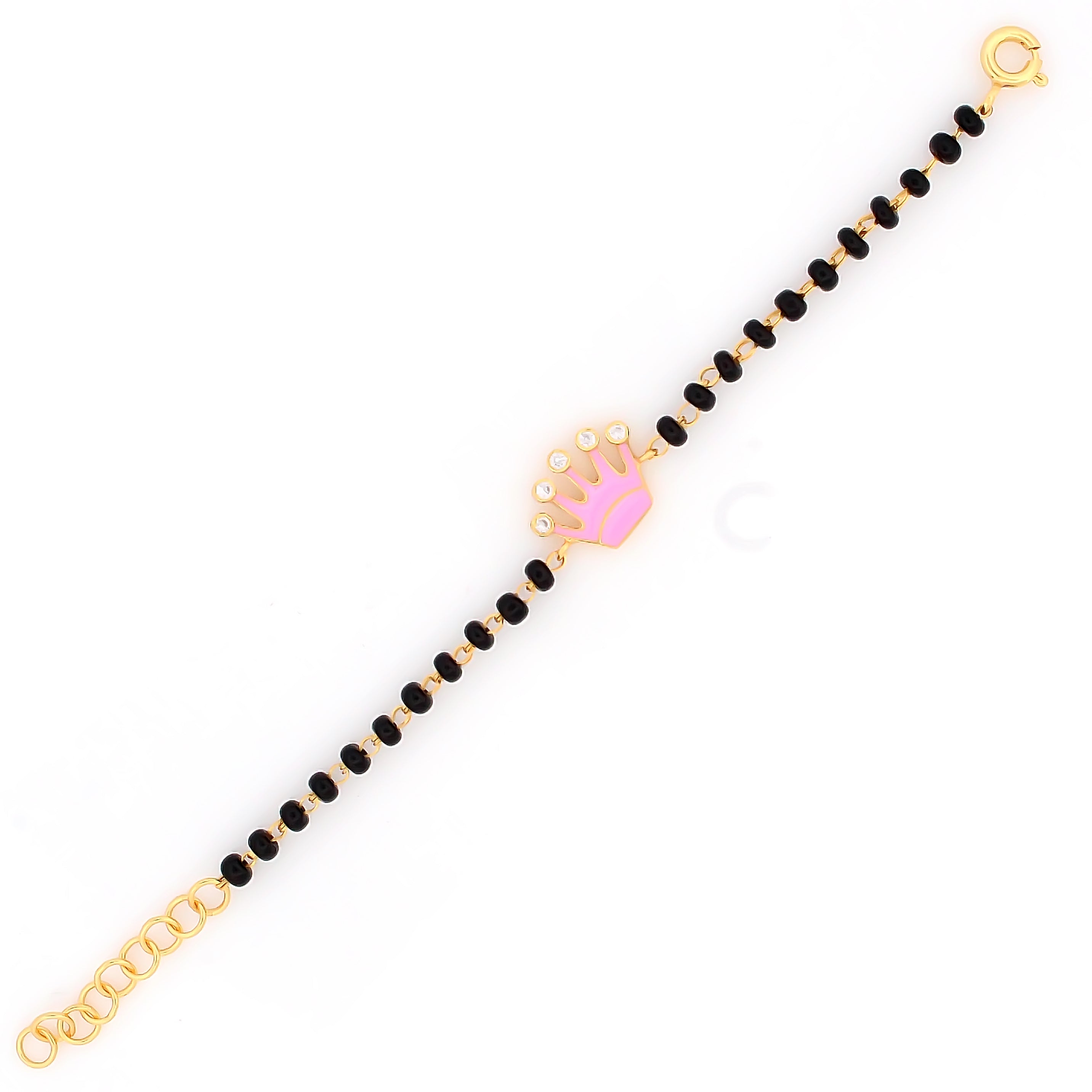 King & Queen Nazariya Bracelet for Kids – 18KT Gold Plated | 925 Sterling Silver | Strength, Protection & Royal Elegance