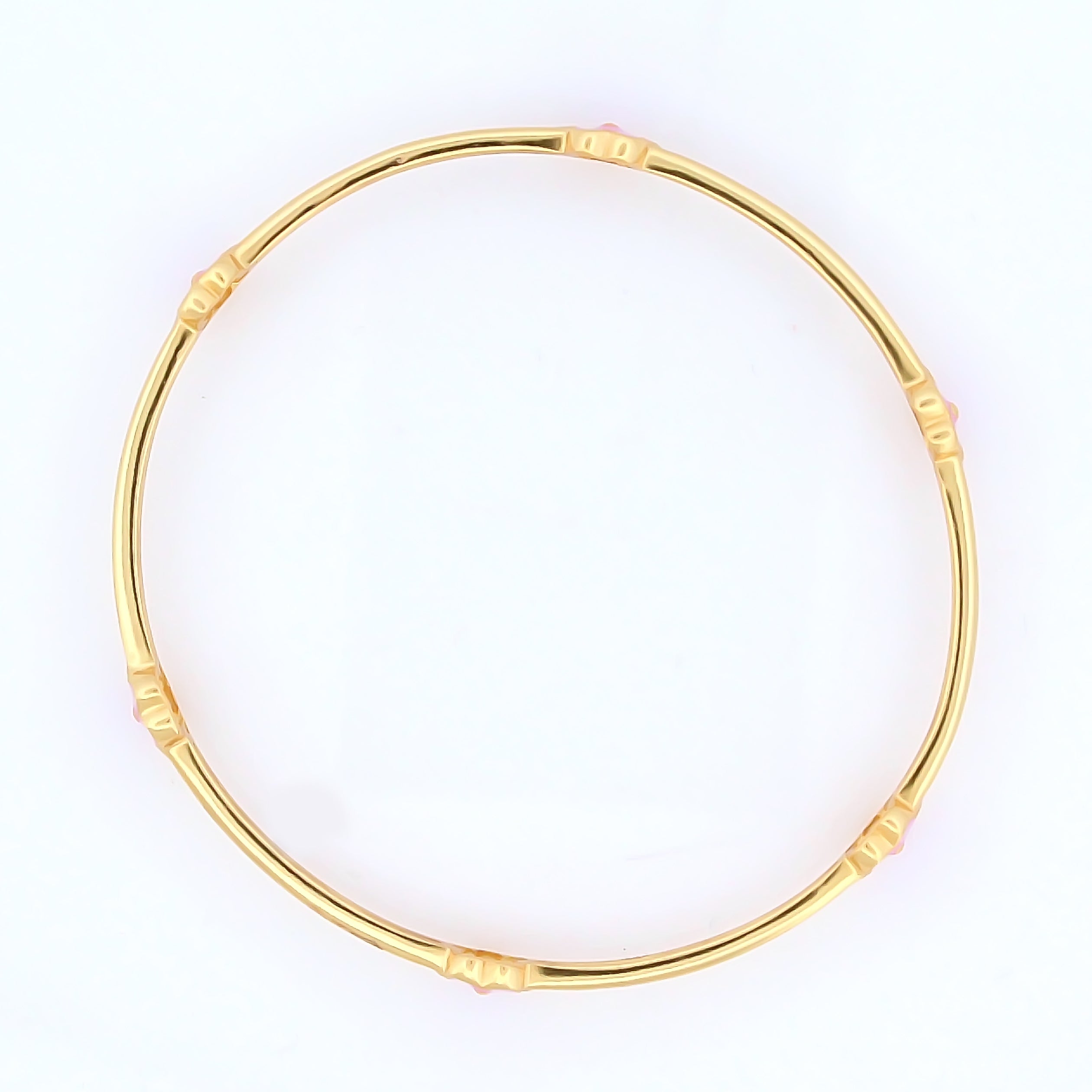 Pink Flowers Bracelet for Kids – 18KT Gold Plated | 925 Sterling Silver | Elegance & Positivity