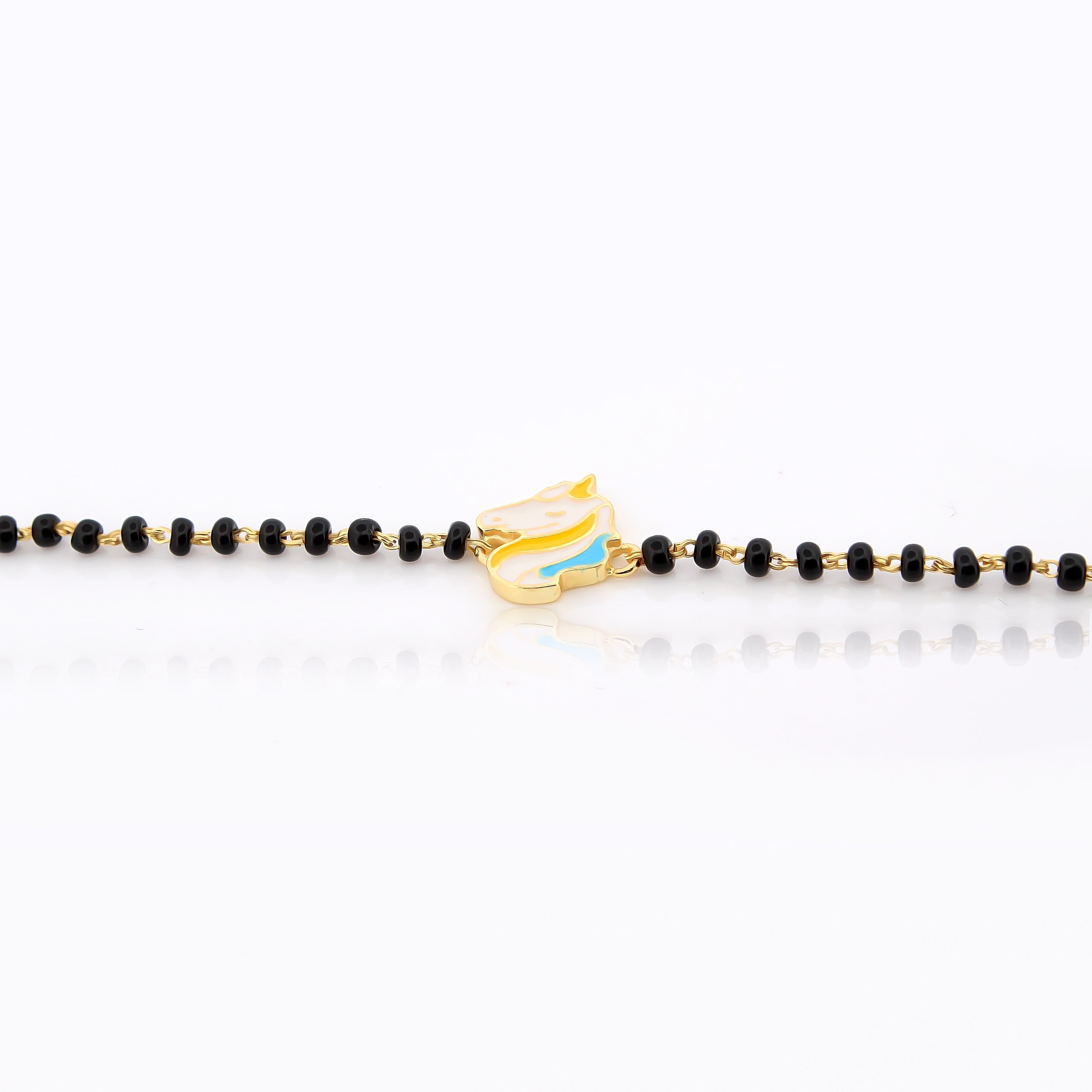 Horse Energy Bracelet for Kids – 18KT Gold Plated | 925 Sterling Silver | Strength, Protection & Positivity