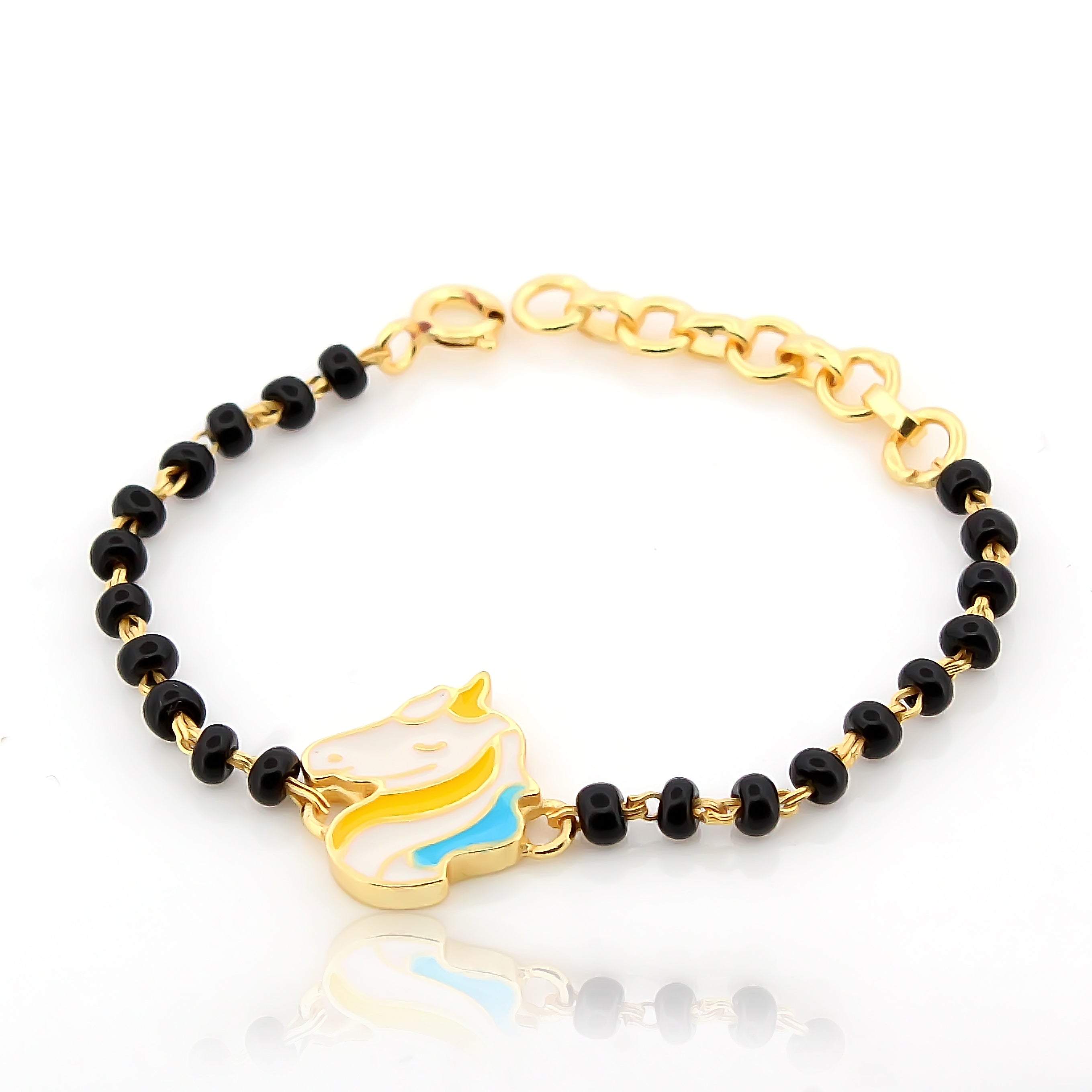 Horse Energy Bracelet for Kids – 18KT Gold Plated | 925 Sterling Silver | Strength, Protection & Positivity