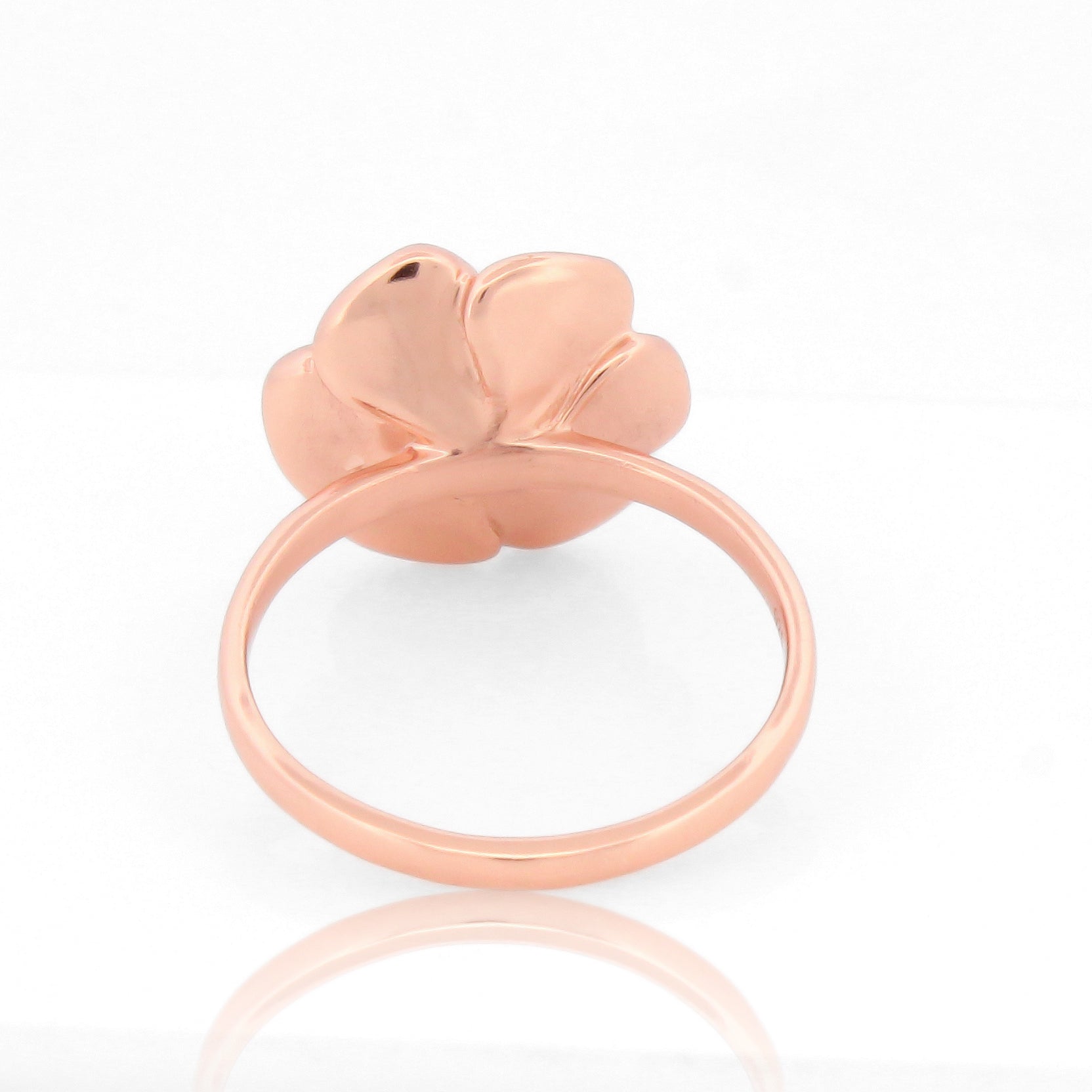 Hawaiian Bloom Flower Petal Ring – Hallmarked 925 Sterling Silver Rose Gold Plated | Elegant Party Wear Jewelry