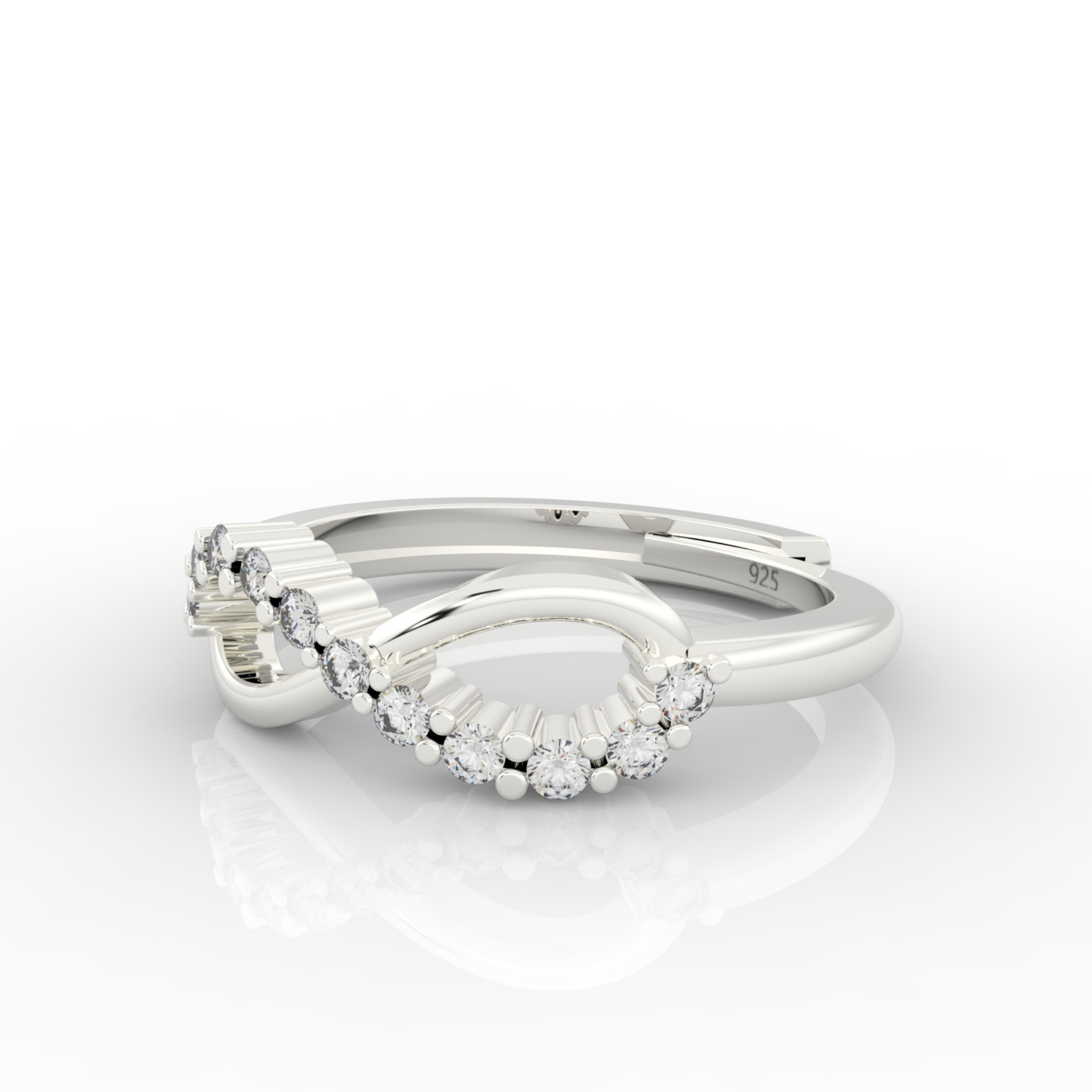 Infinity Ring For Proposal, Hallmarked 925 Sterling Silver