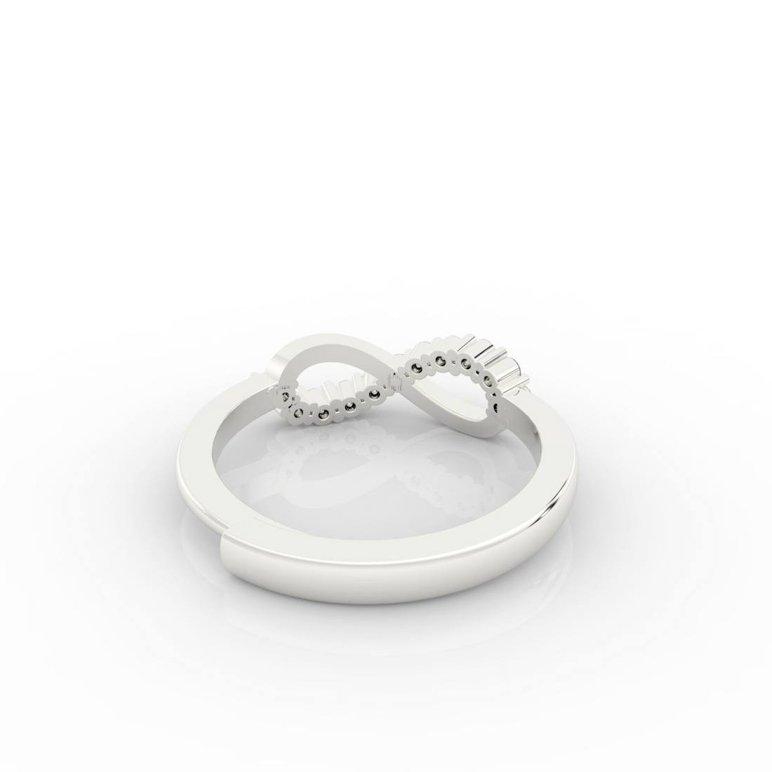 Infinity Ring For Proposal, Hallmarked 925 Sterling Silver