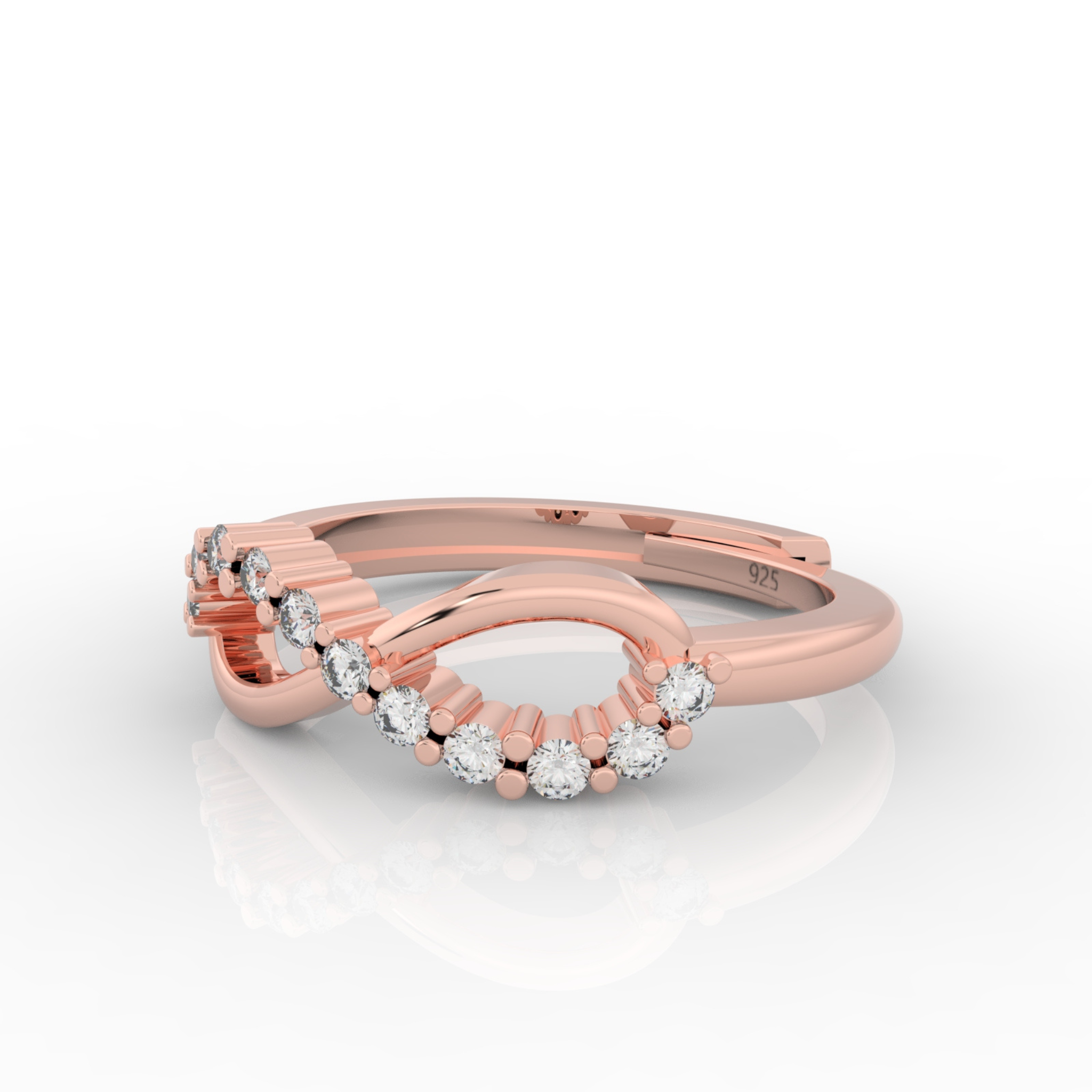 Infinity Ring For Proposal, Hallmarked 925 Sterling Silver