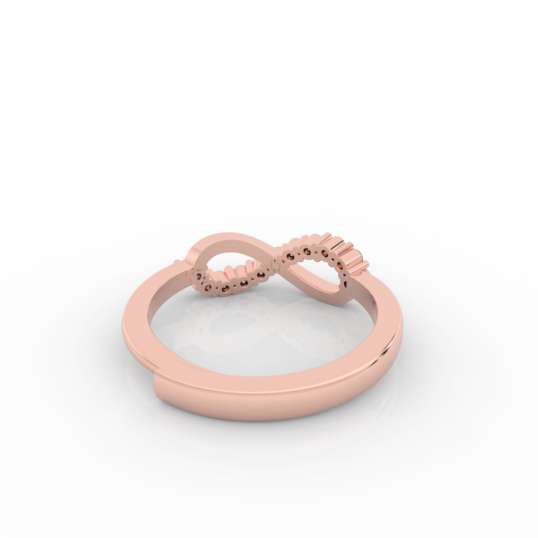 Infinity Ring For Proposal, Hallmarked 925 Sterling Silver