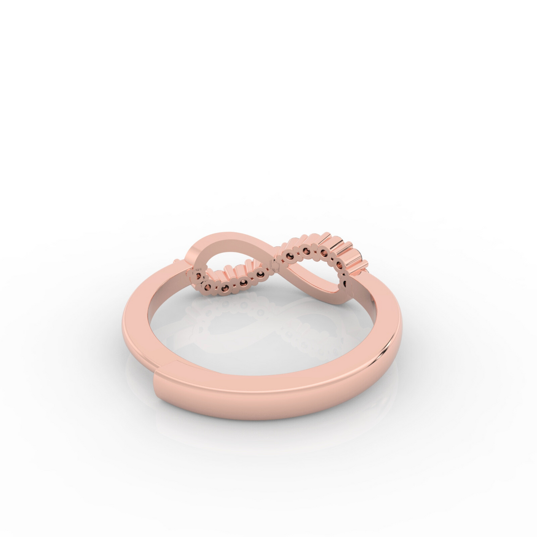 Infinity Ring For Proposal, Hallmarked 925 Sterling Silver