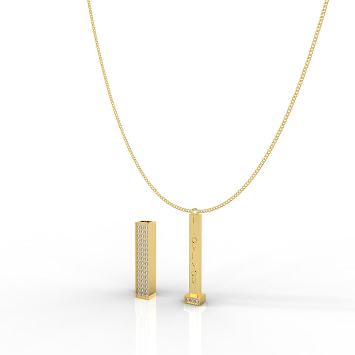 Secretly I Love You Pendant 18KT God Plated Necklace