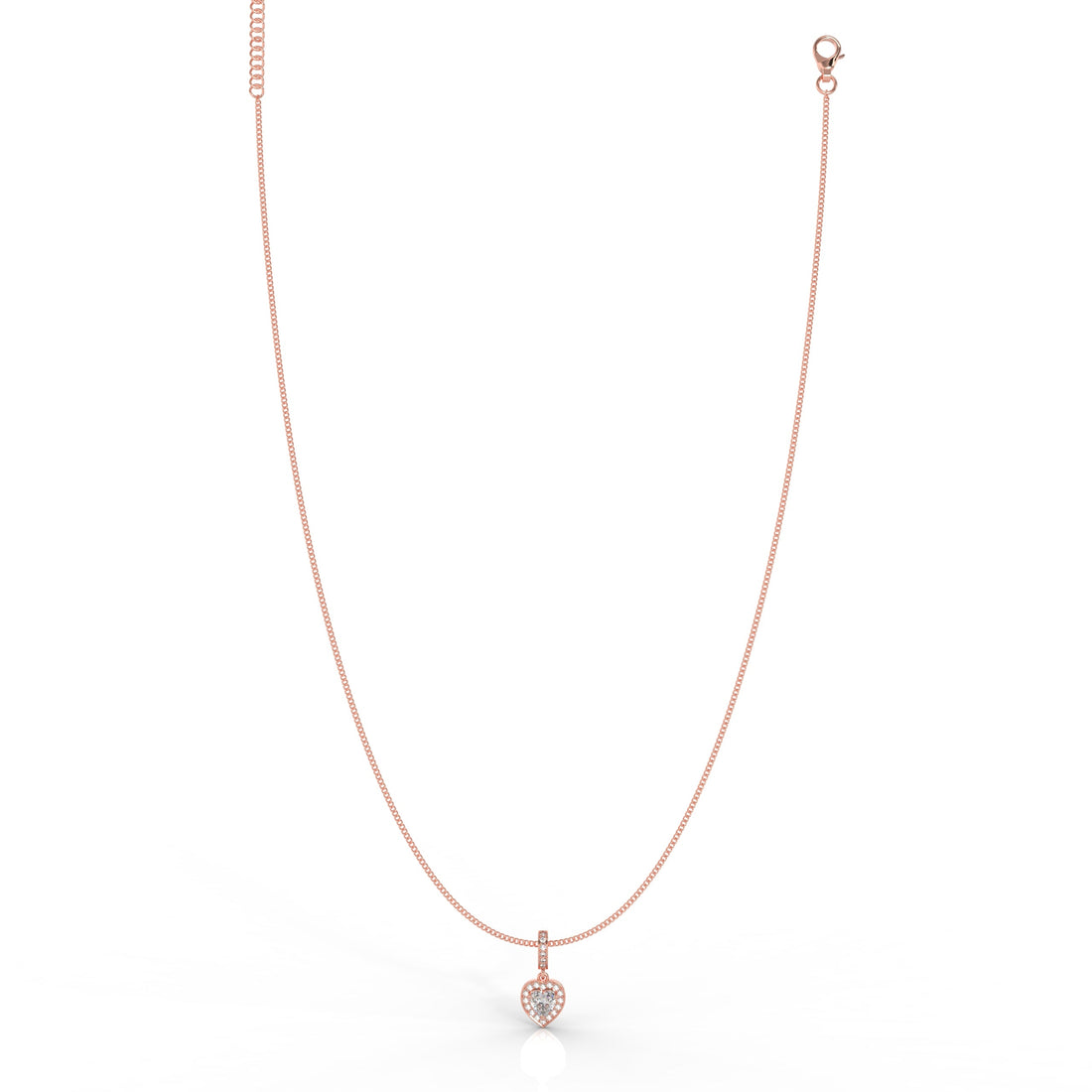 Heart in Heart Shape Pendant- Hallmarked 925 Sterling Silver