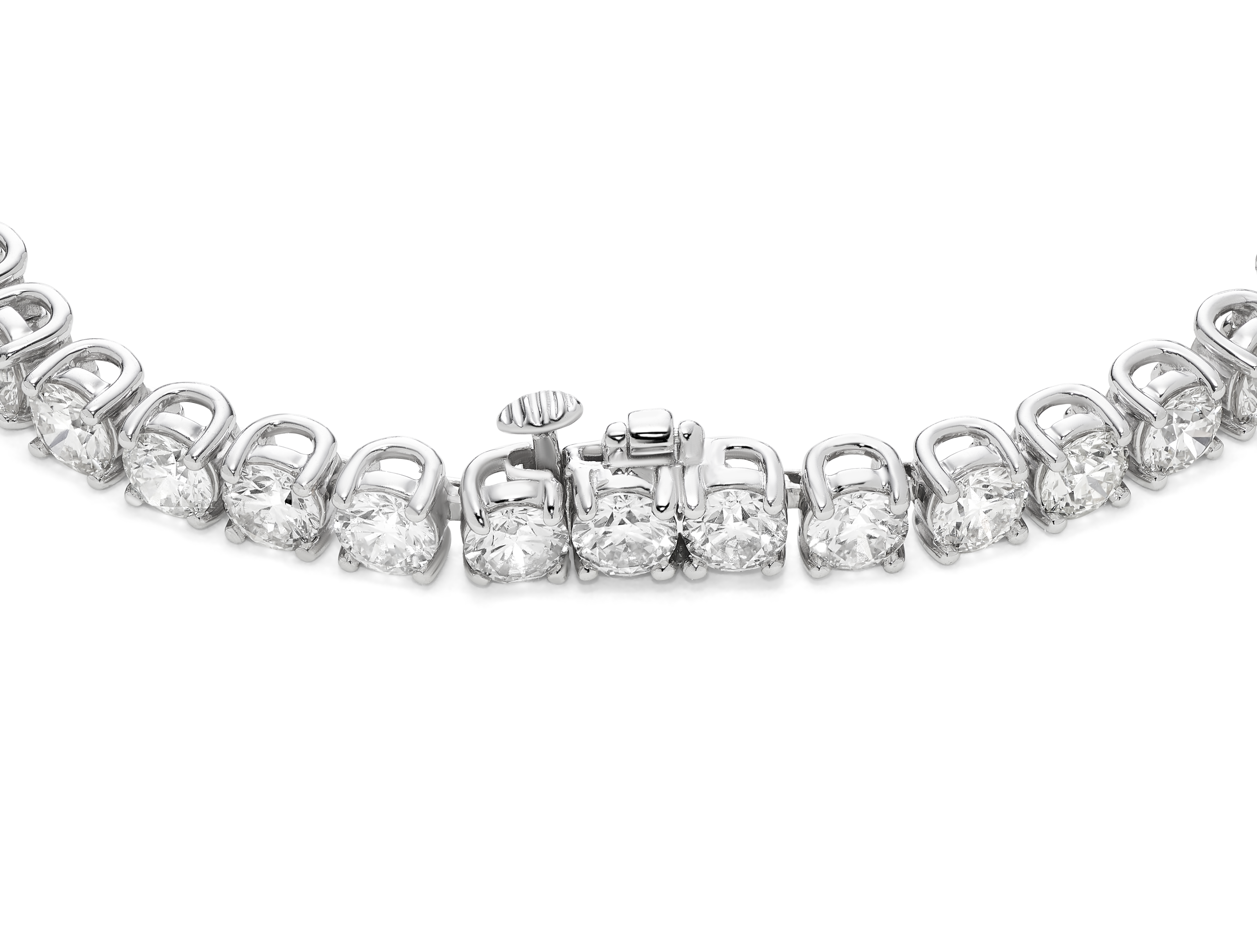 Lab-Grown Diamond Large Tennis Bracelet - G/H color, 6.5" length | White
