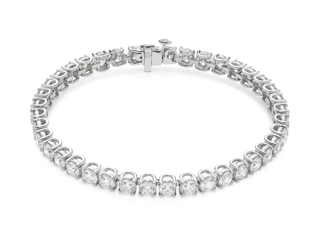 Lab-Grown Diamond Large Tennis Bracelet - G/H color, 6.5" length | White