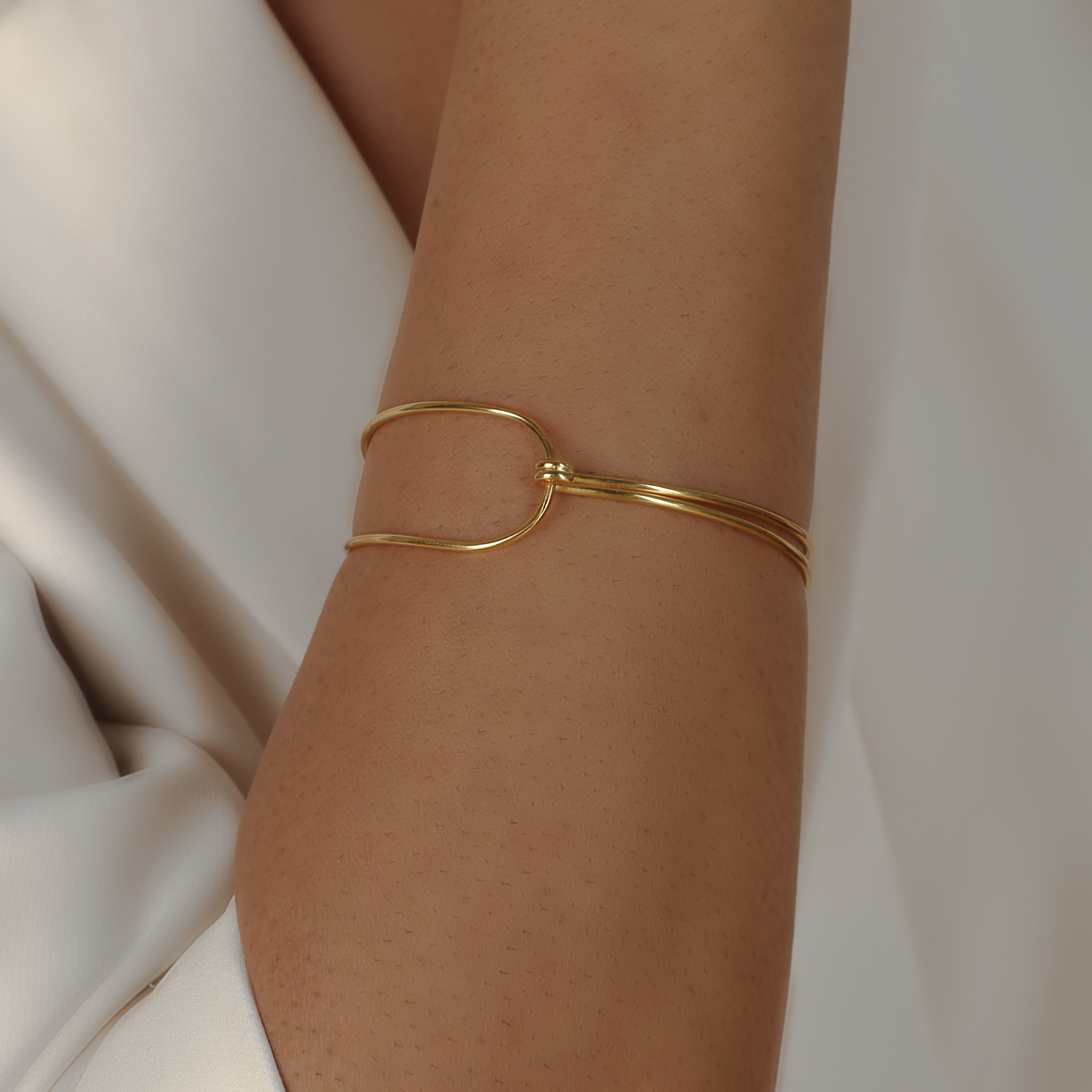 Metal Cuff Bangle Bracelet For Her, Hallmarked 925 Sterling Silver