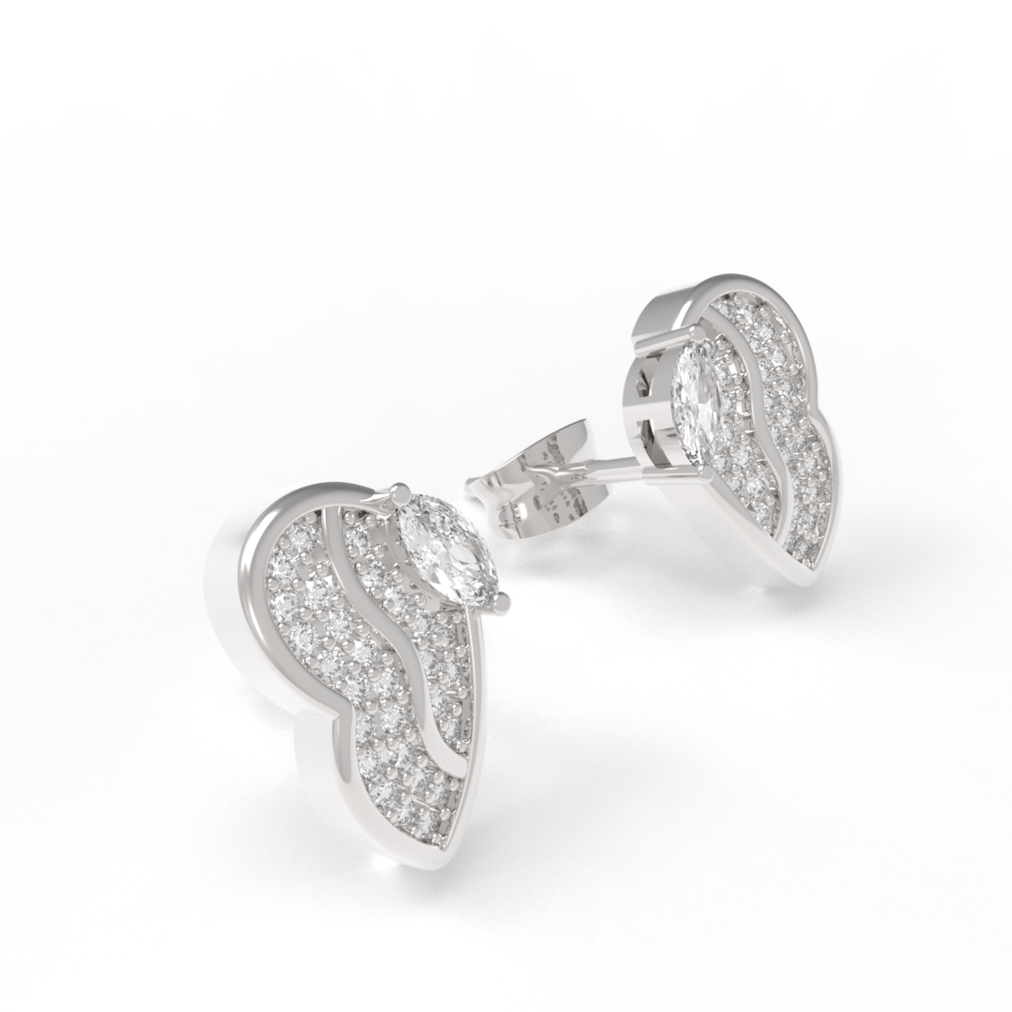 Most Sold Little Butterfly Stud Earrings, Hallmarked 925 Sterling Silver
