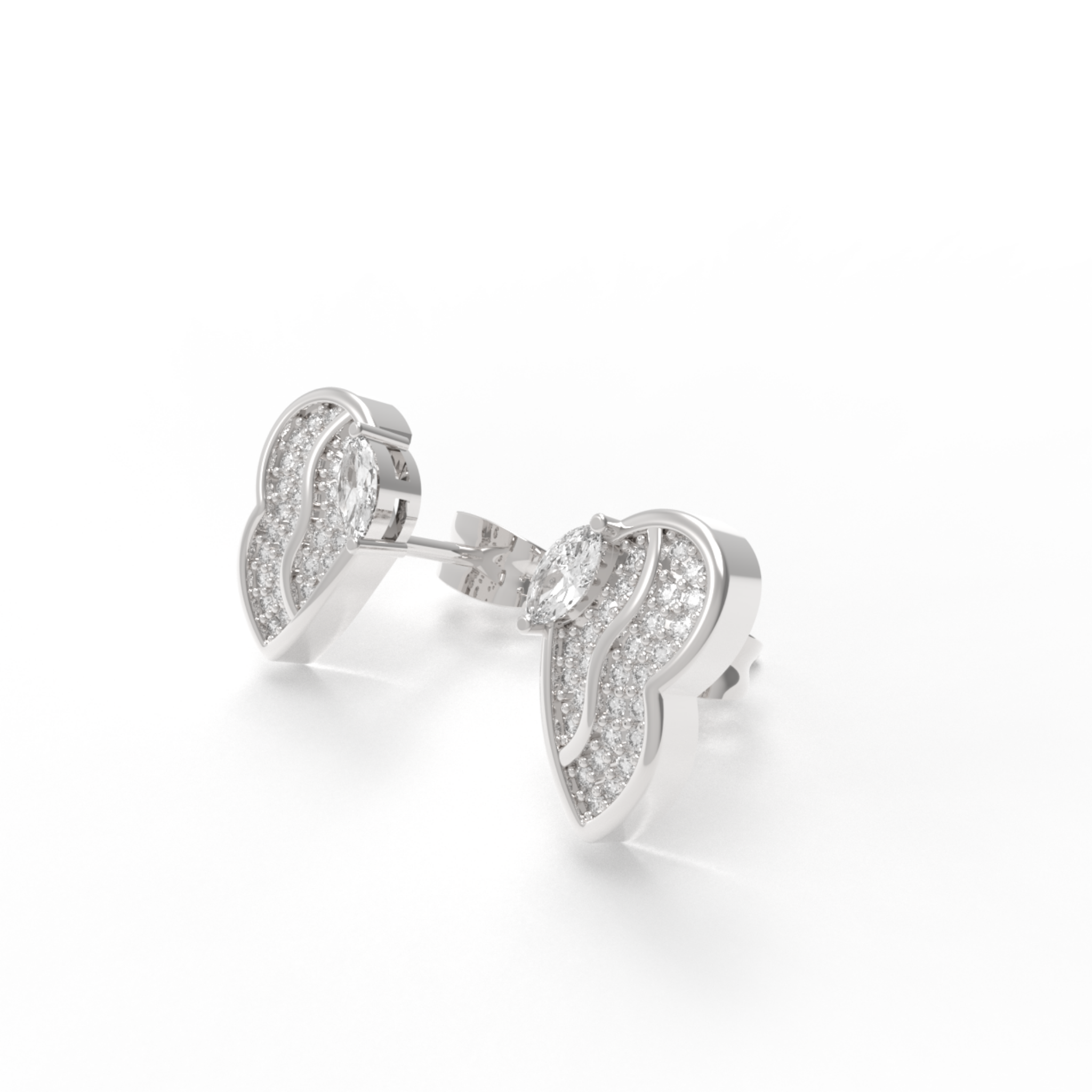 Most Sold Little Butterfly Stud Earrings, Hallmarked 925 Sterling Silver