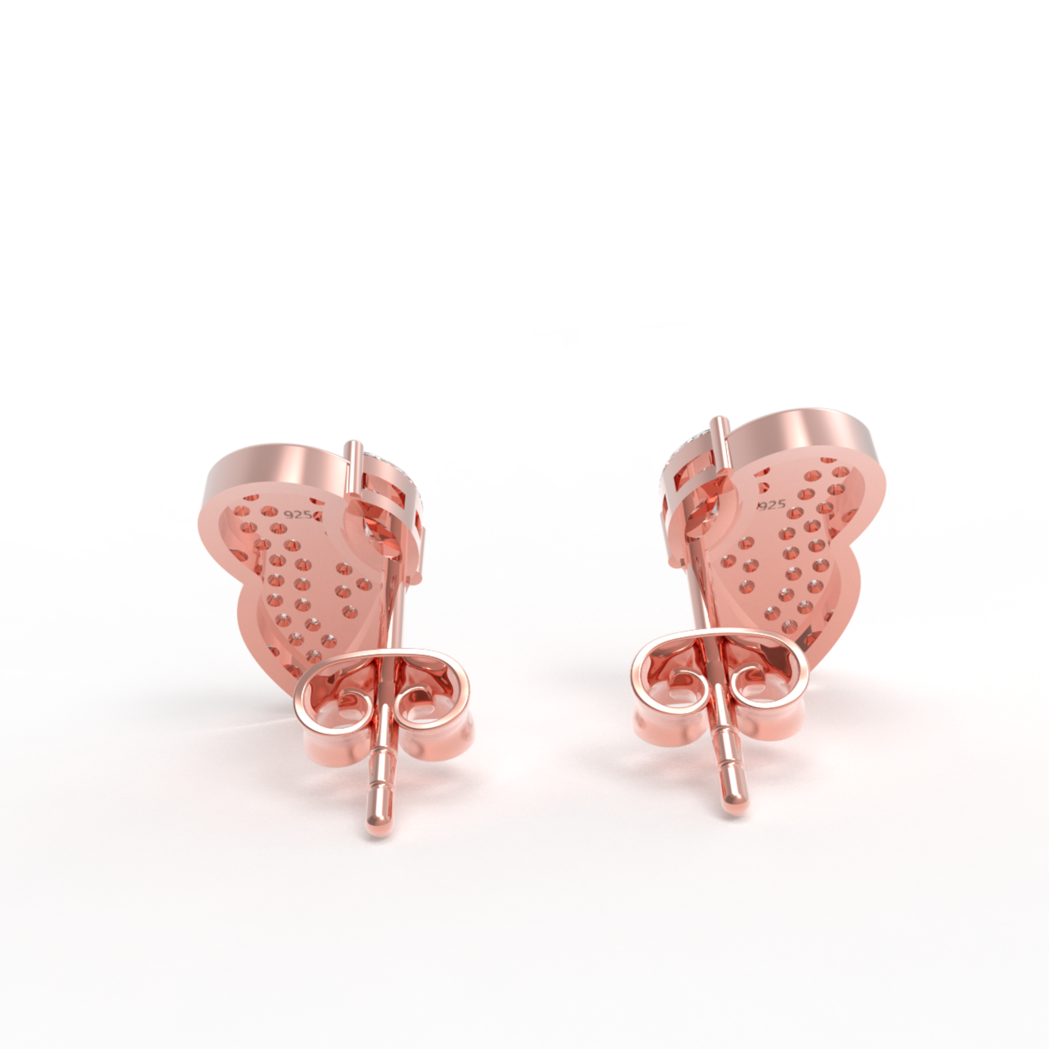 Most Sold Little Butterfly Stud Earrings, Hallmarked 925 Sterling Silver