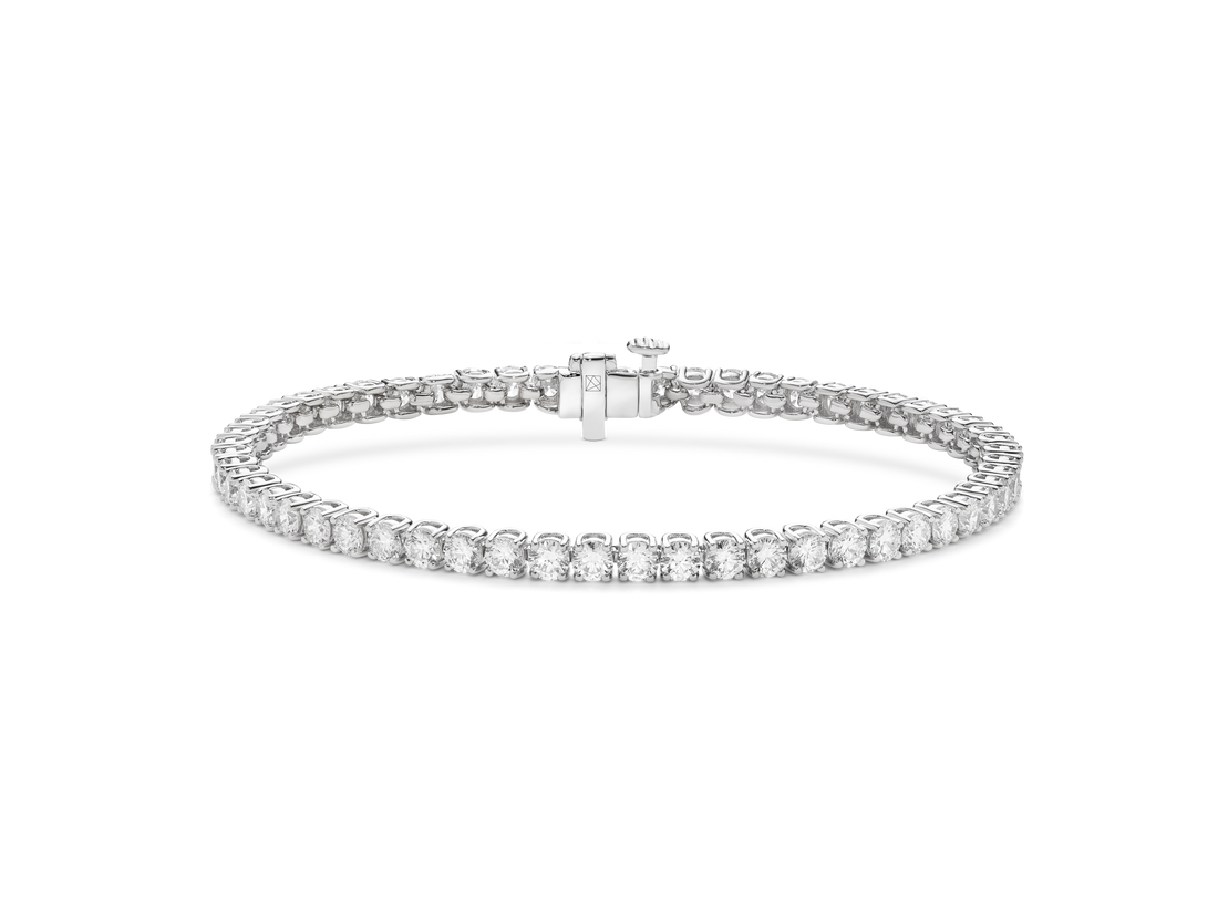 Lab-Grown Diamond Small Tennis Bracelet - G/H color, 6.5" length | White