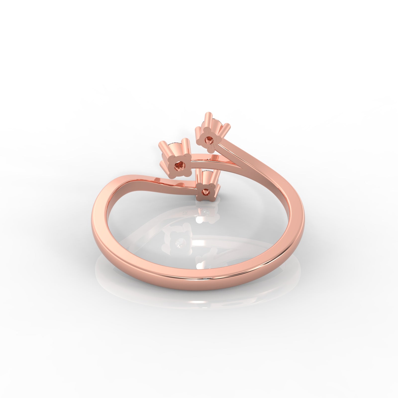 Nature Inspired Leaf Shaped Ring – Hallmarked 925 Sterling Silver Rose Gold Plated | Elegant & Earthy Jewelry